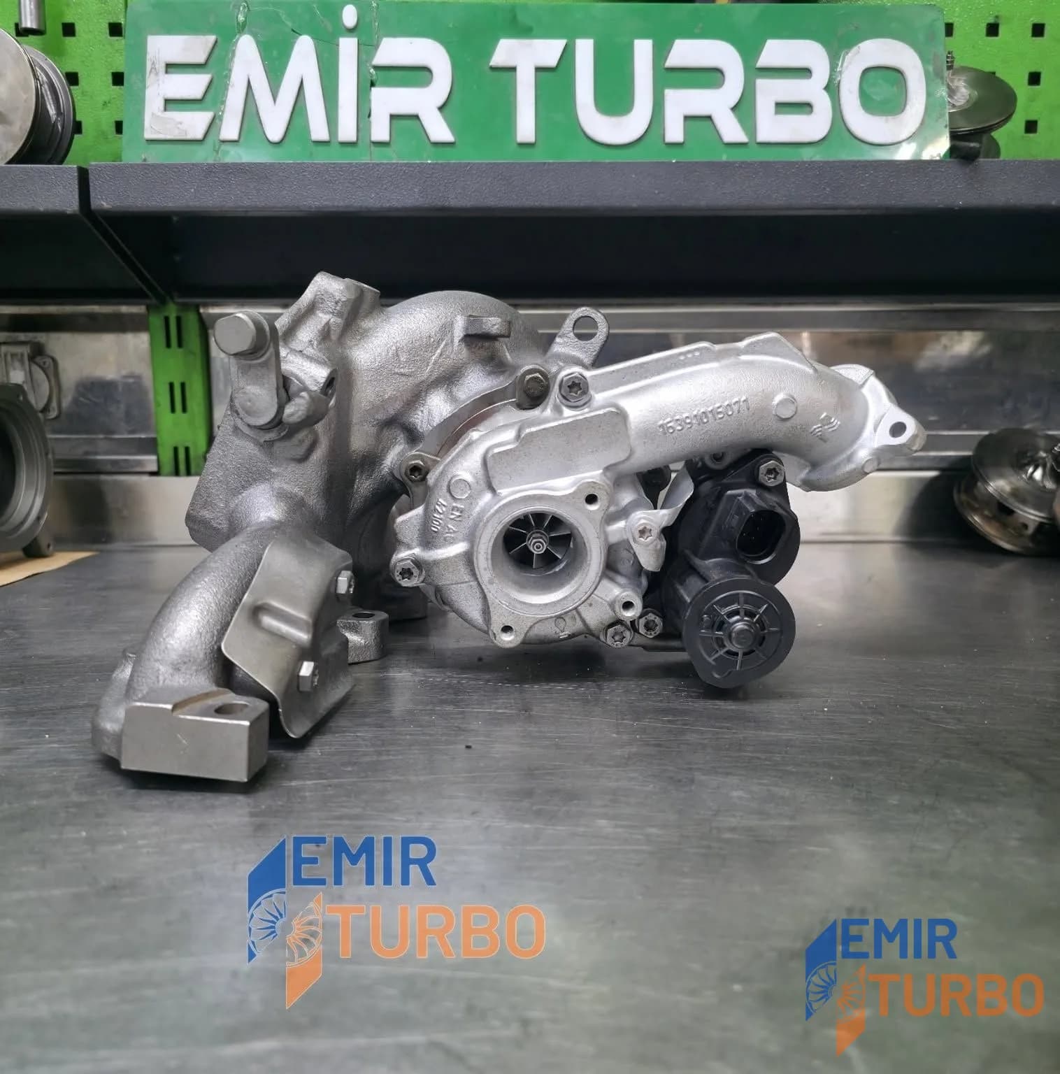 BorgWarner B03BV35-150A BiTurbo Volkswagen T6 2.0 BiTDI 03N145722E turbo — fotoğraf 1/5