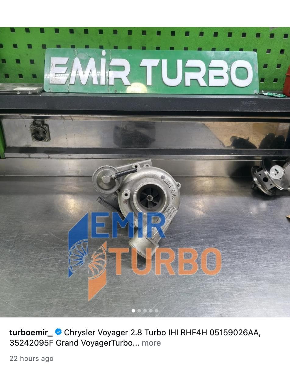 IHI RHF4H Turbo Chrysler Voyager Grand Voyager 05159026AA turbo