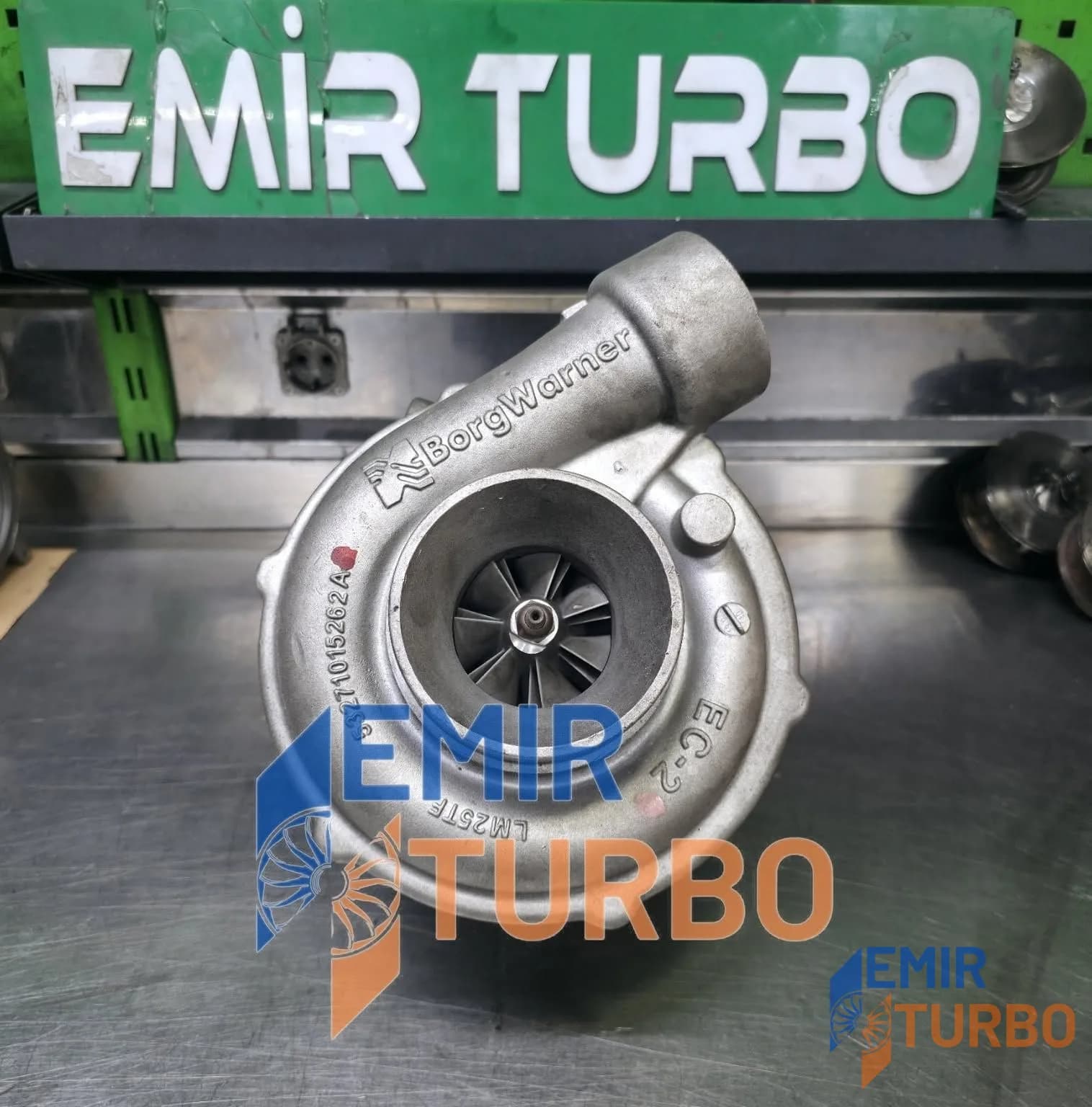 BorgWarner K27-502 Turbo Mercedes Actros OM502LA A0090968799 turbo — fotoğraf 1/4